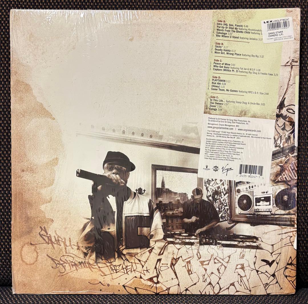 (USED)Gang Starr OWNERZ ３枚組レコード USオリジナル盤