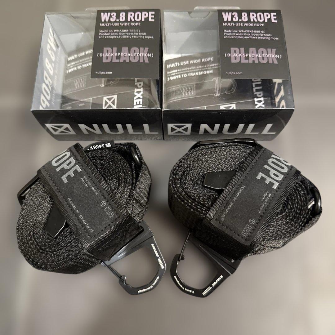 NULLPIXEL W3.8ロープ　Black Edition 2本セット