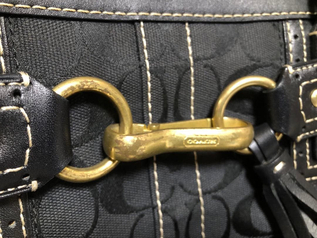 COACH コーチ シグネチャー　ブラック　トート　バック