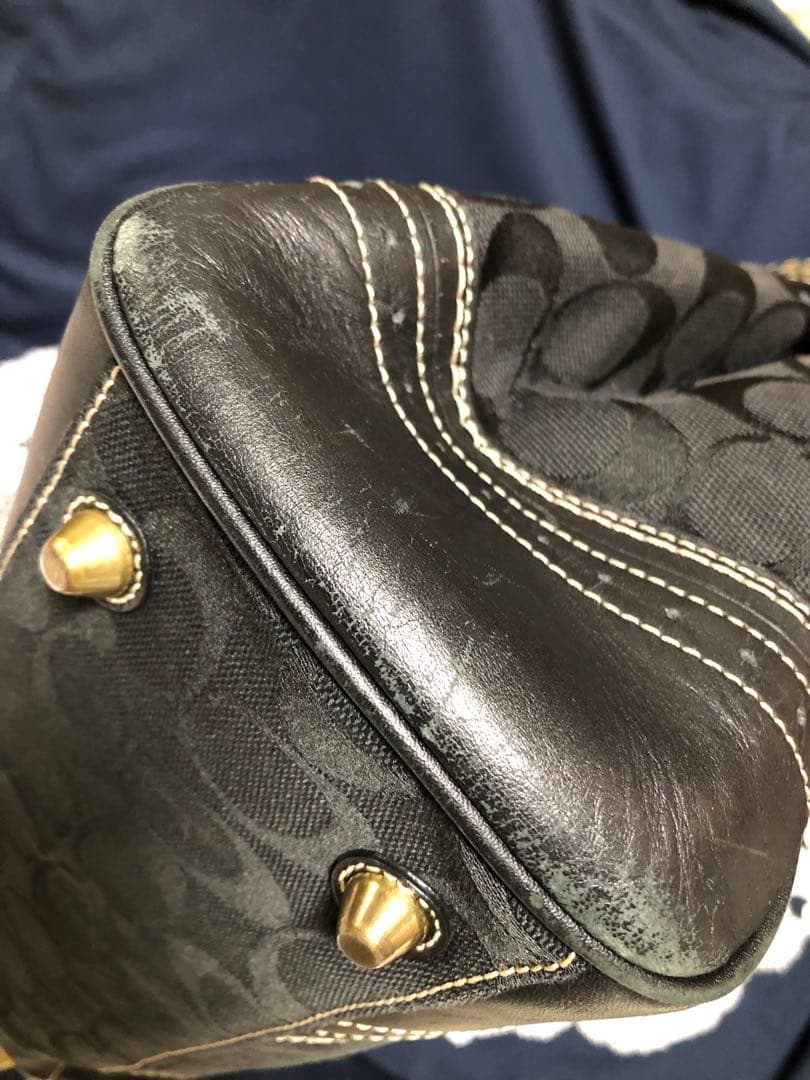 COACH コーチ シグネチャー　ブラック　トート　バック