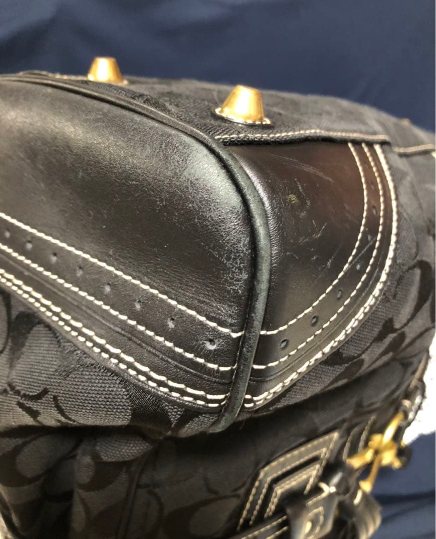 COACH コーチ シグネチャー　ブラック　トート　バック