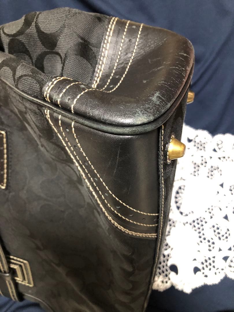 COACH コーチ シグネチャー　ブラック　トート　バック