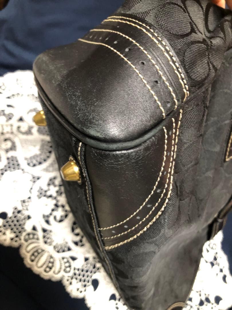 COACH コーチ シグネチャー　ブラック　トート　バック