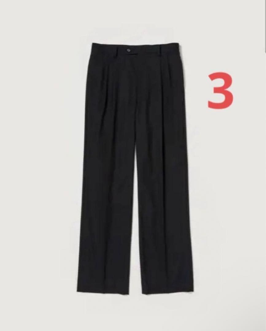 スーツ AURALEE TROPICAL WOOL TWO-TUCK SLACKS 3