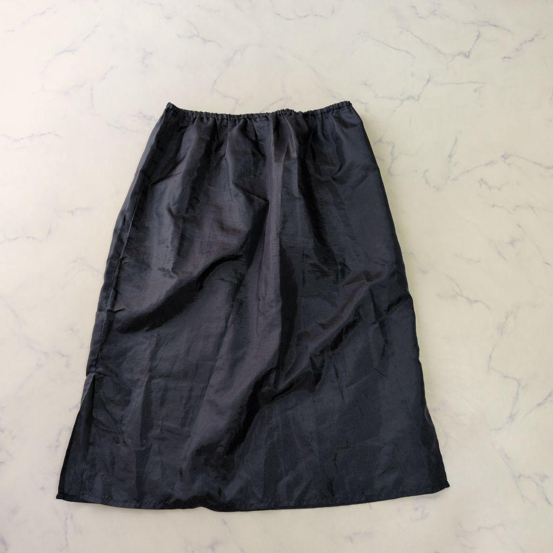 美品✨️SHIPS〈洗える〉プリーツワンピース ネイビー パール 38
