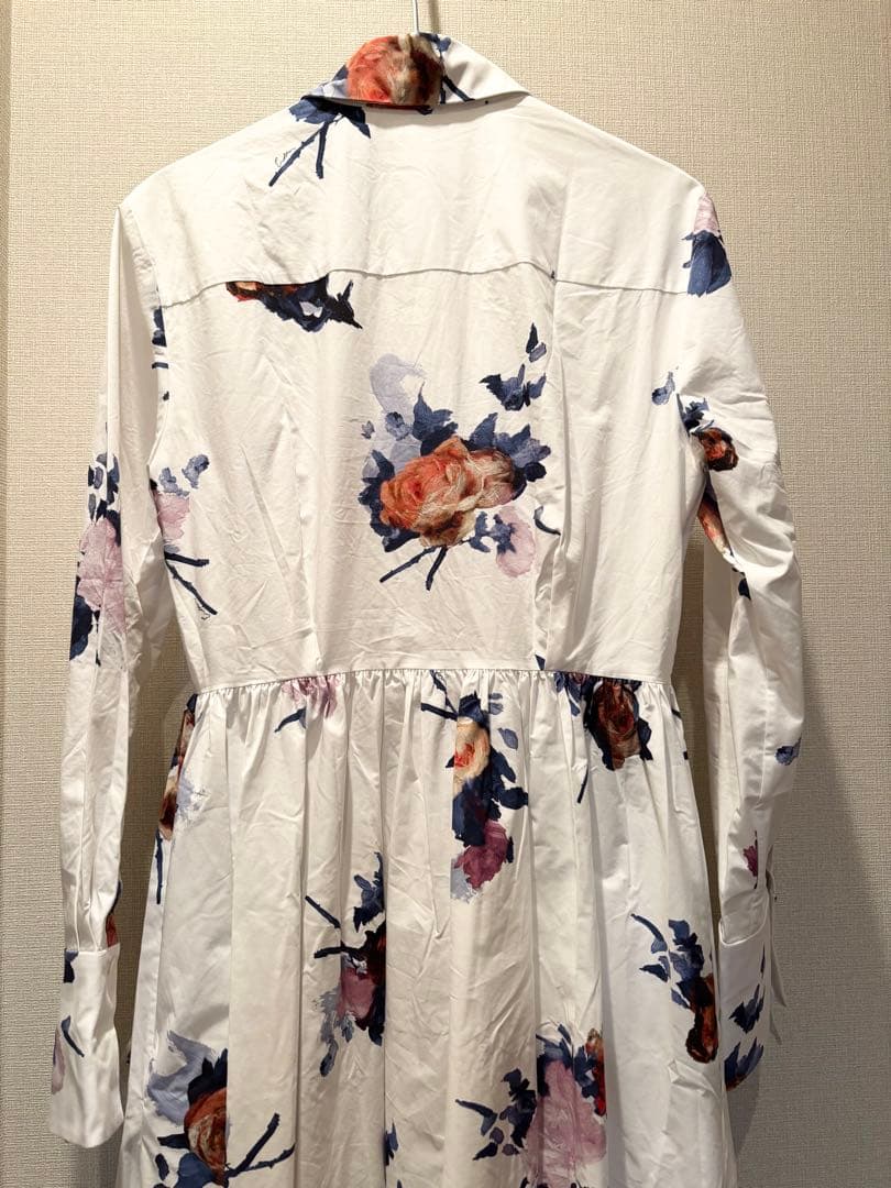 ERDEM アーデム　ローズ　フラワー　花柄　シャツ　ドレス　ワンピース
