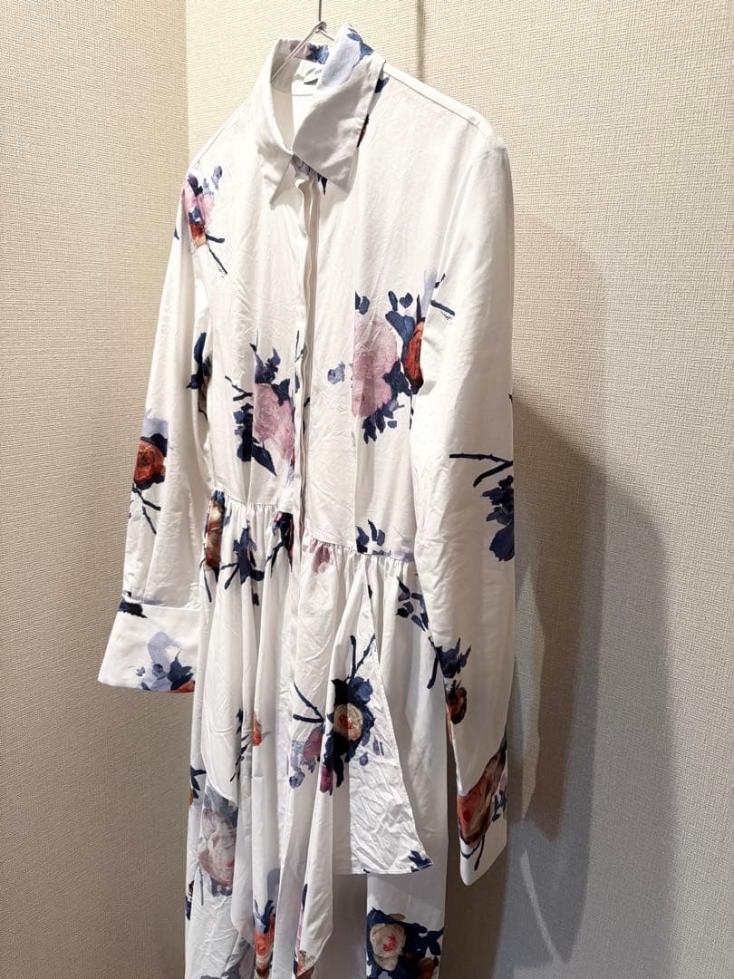 ERDEM アーデム　ローズ　フラワー　花柄　シャツ　ドレス　ワンピース