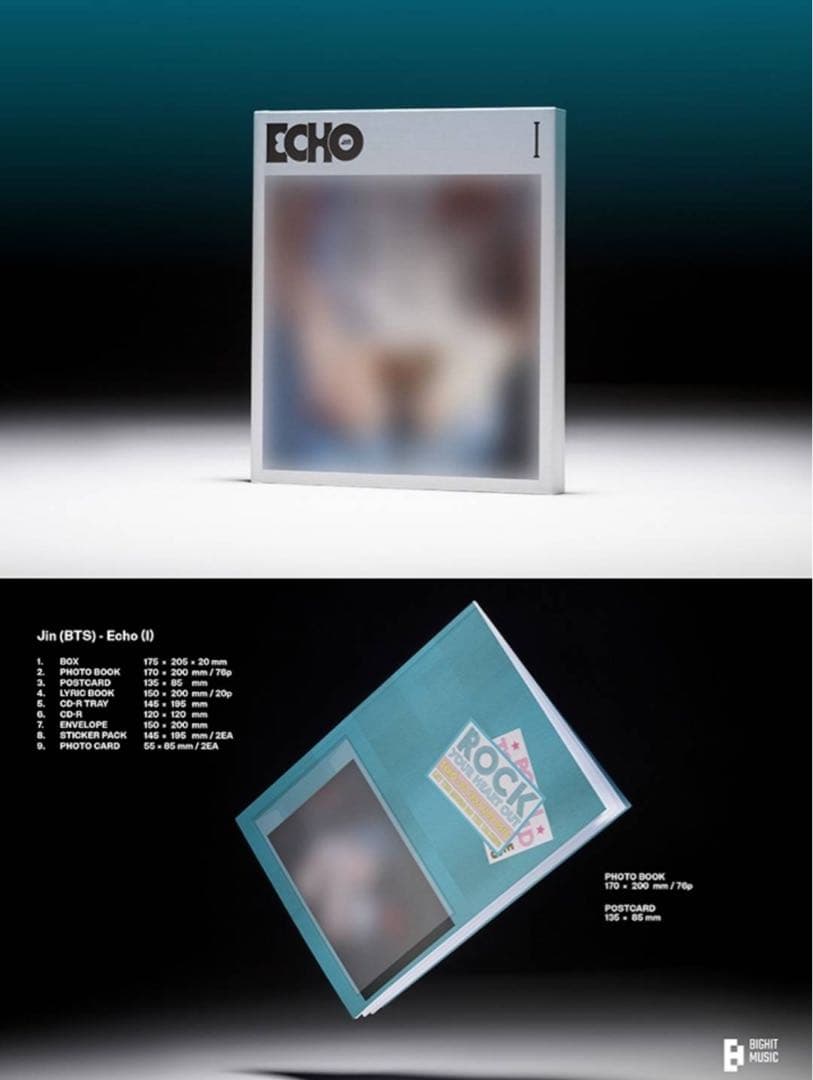 10セット 3形態 BTS ジン Echo ソロアルバム Jin
