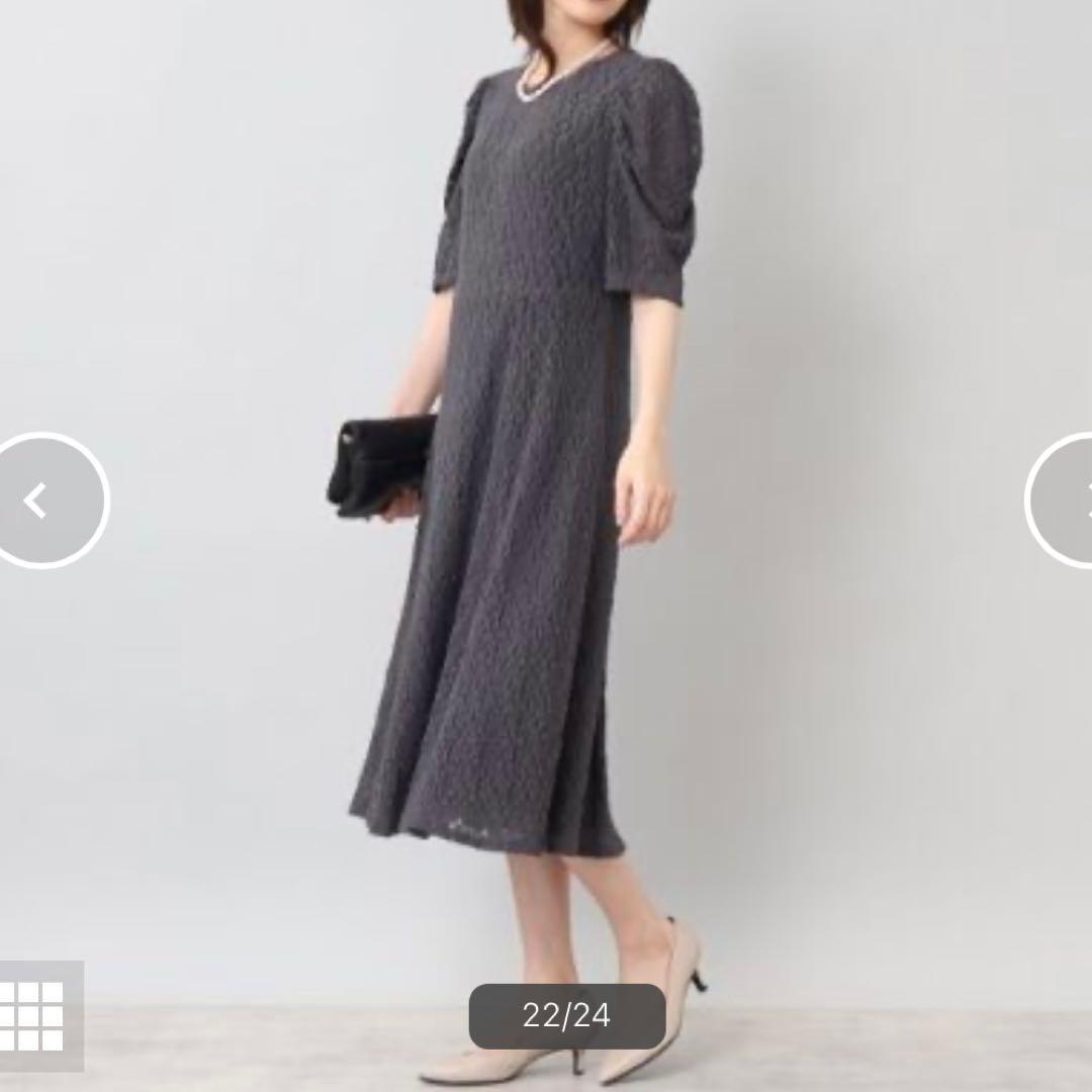 【新品】2023年アンタイトル 定価3.5万　ワンピース　S入園式　グレー