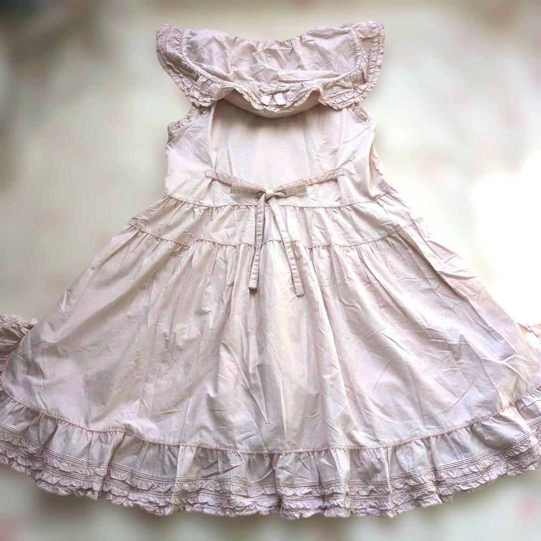 新品 ピンクハウス♥フード付きリボンいっぱいのロングタブリエ
