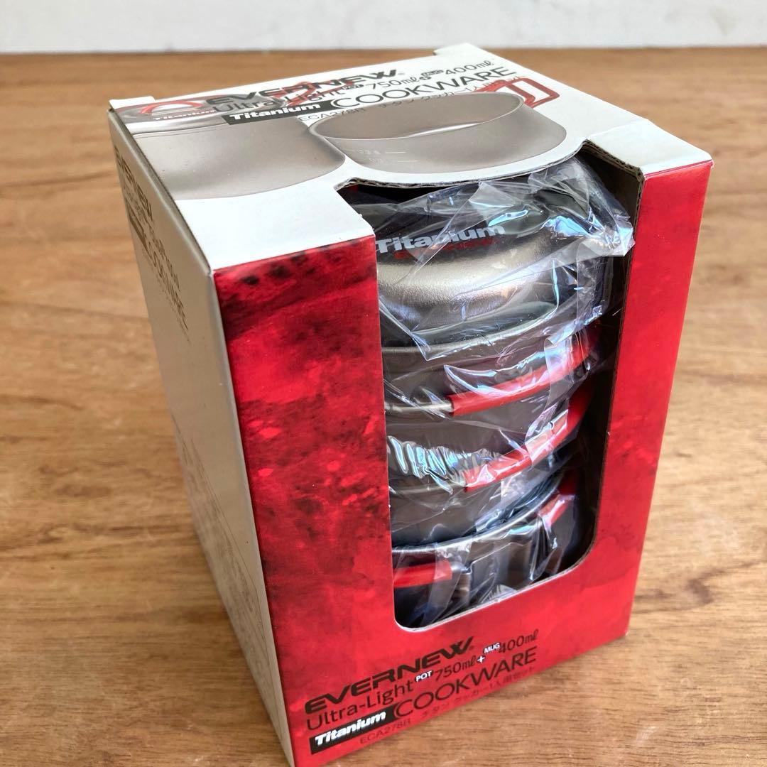 [レア・新品] ECA278R Ti.クッカー1人用セット　EVERNEW