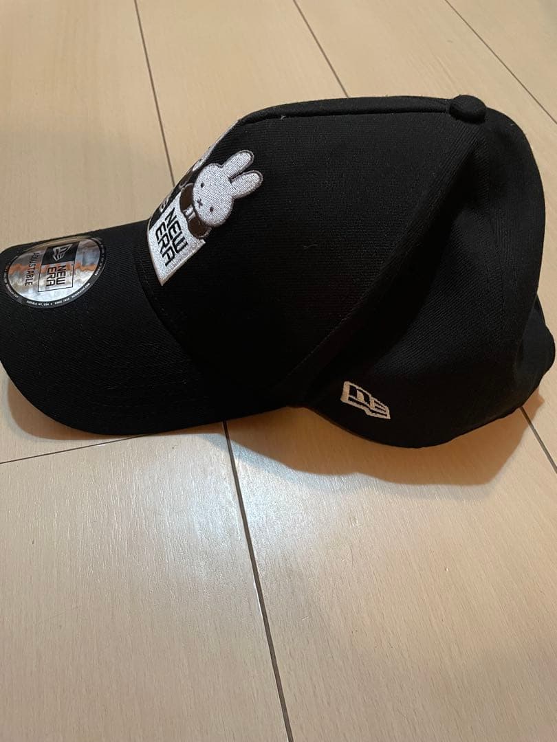ナ*ェ様 NEW ERA miffy キャップ 黒 アジャスタブル
