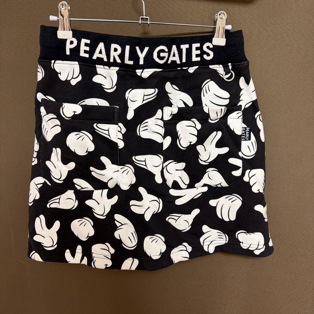 PEARLY GATES パーリーゲイツ　スウェットスカート　ミッキーマウス0