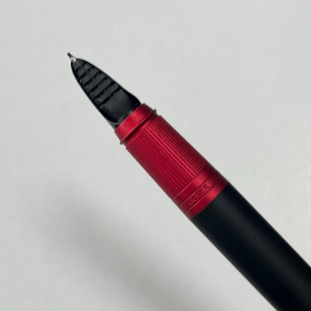 PARKER パーカー5th 万年筆ブラック×レッド 替え芯2本付き