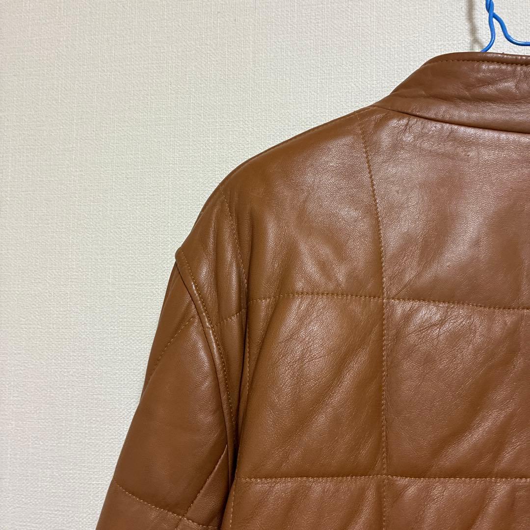 VICTOR SANJUAN レザージャケット ブラウン スペイン製 本革　XL