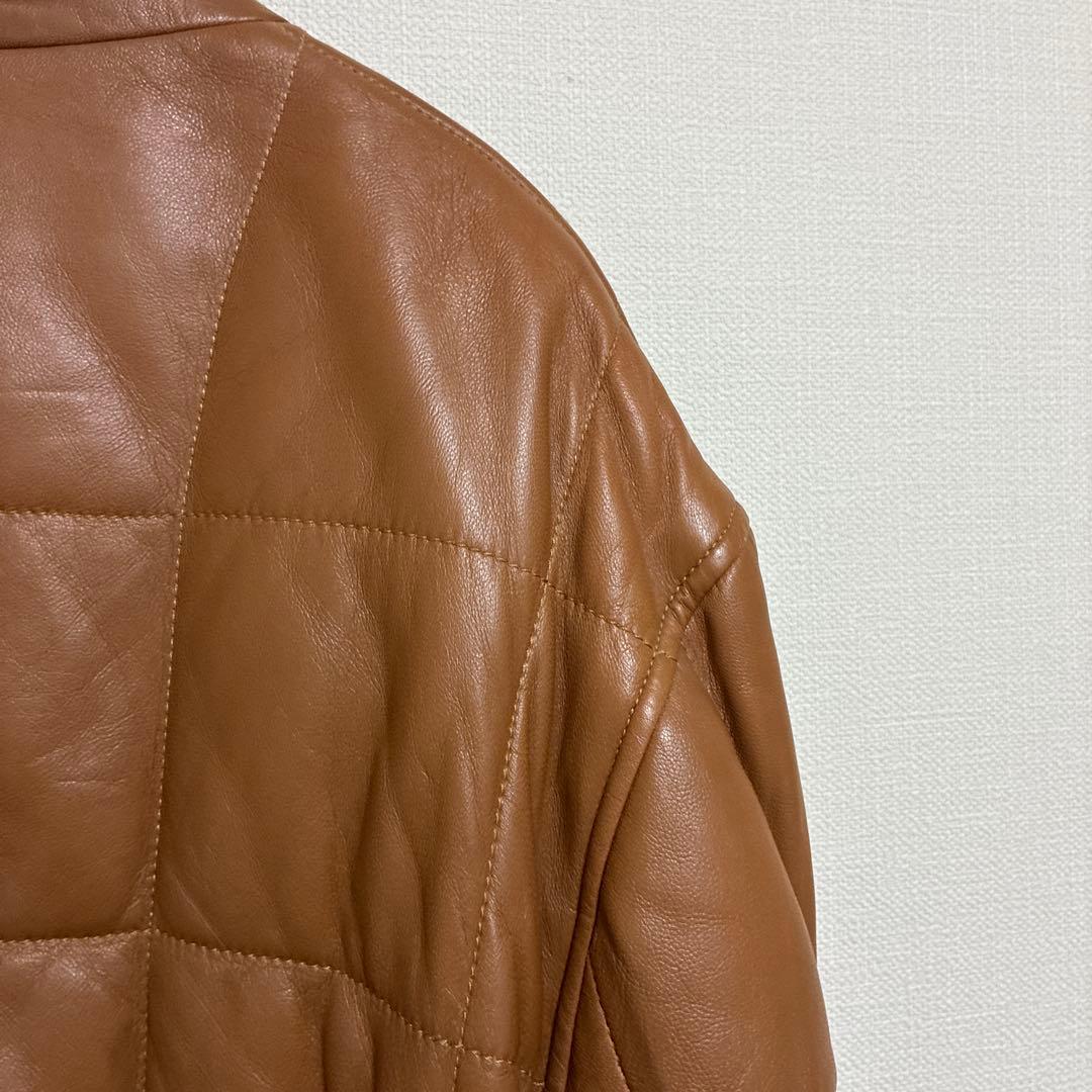 VICTOR SANJUAN レザージャケット ブラウン スペイン製 本革　XL