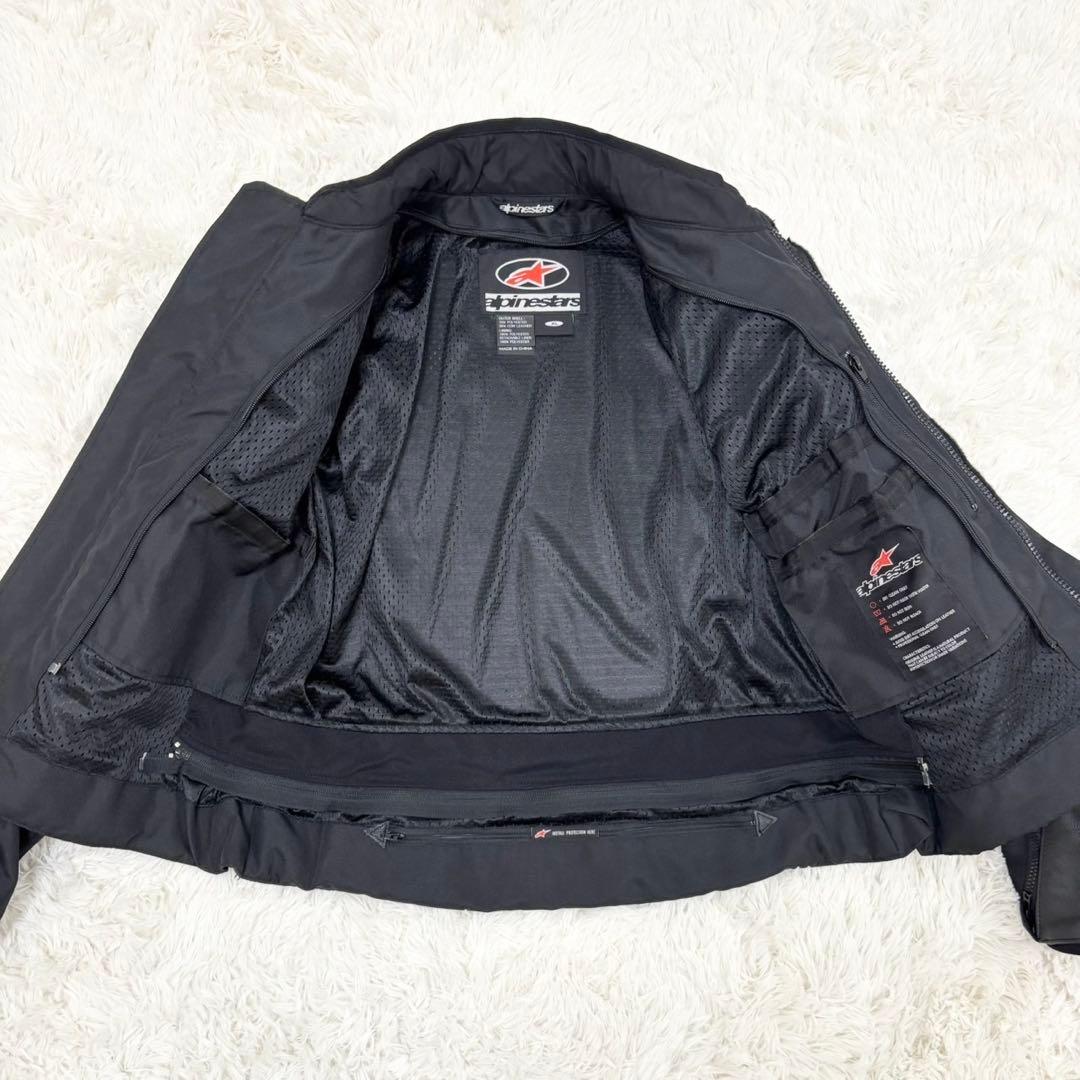 アルパインスターズ ライダースジャケット ライナー付き レザー ロゴ型押し XL