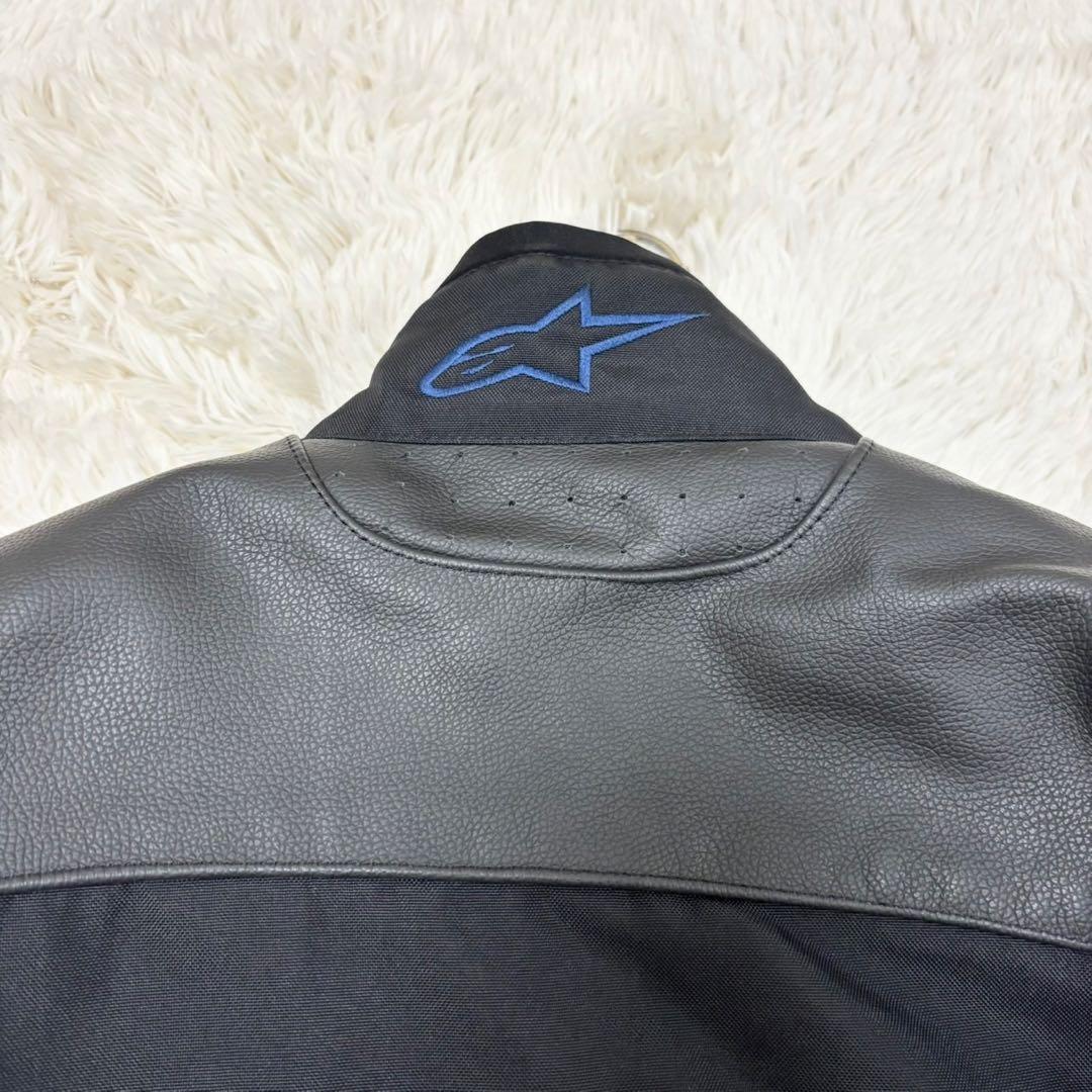 アルパインスターズ ライダースジャケット ライナー付き レザー ロゴ型押し XL