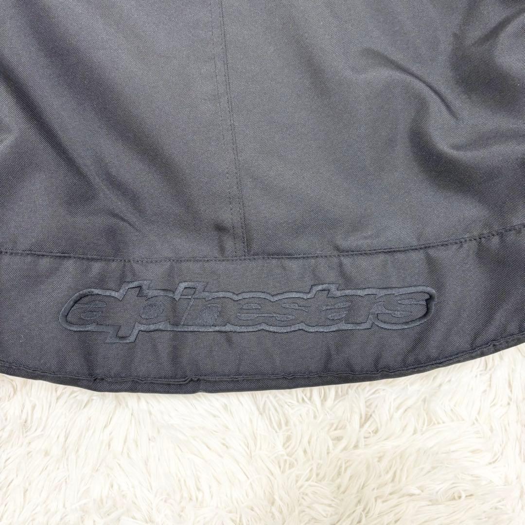 アルパインスターズ ライダースジャケット ライナー付き レザー ロゴ型押し XL