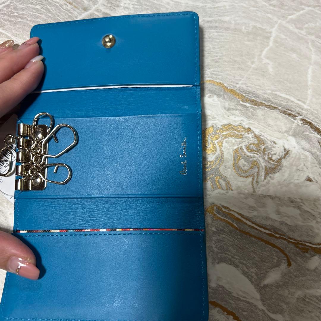 Paul Smith 青色 キーケース