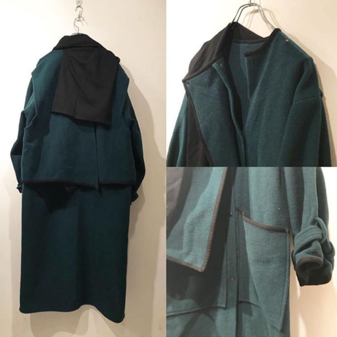 【希少】【古着】ビンテージ コート グリーン〈クリーニング済✨〉