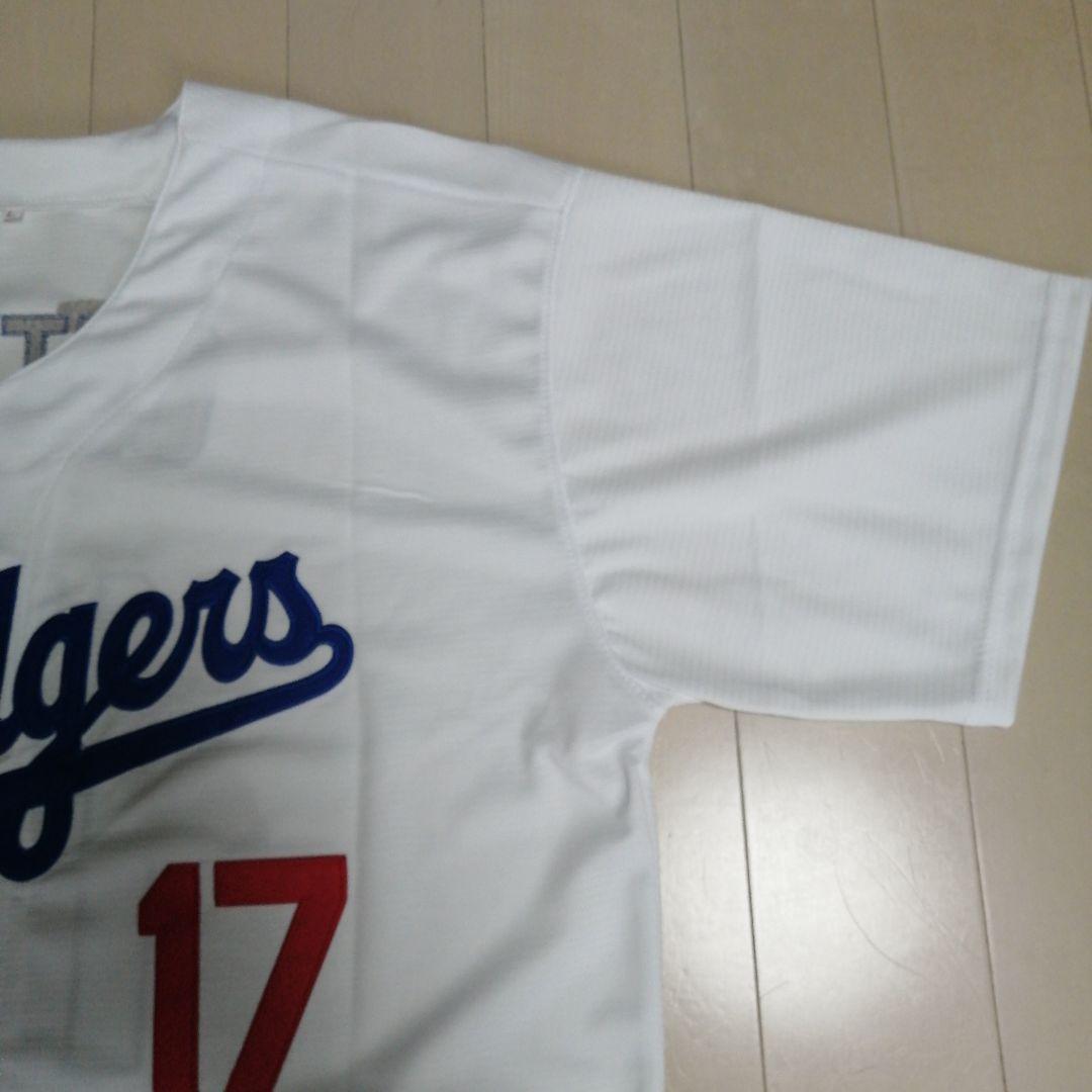 【WBC日本戦 3/6】大谷翔平 L ドジャース 白 ノーブランド ユニフォーム