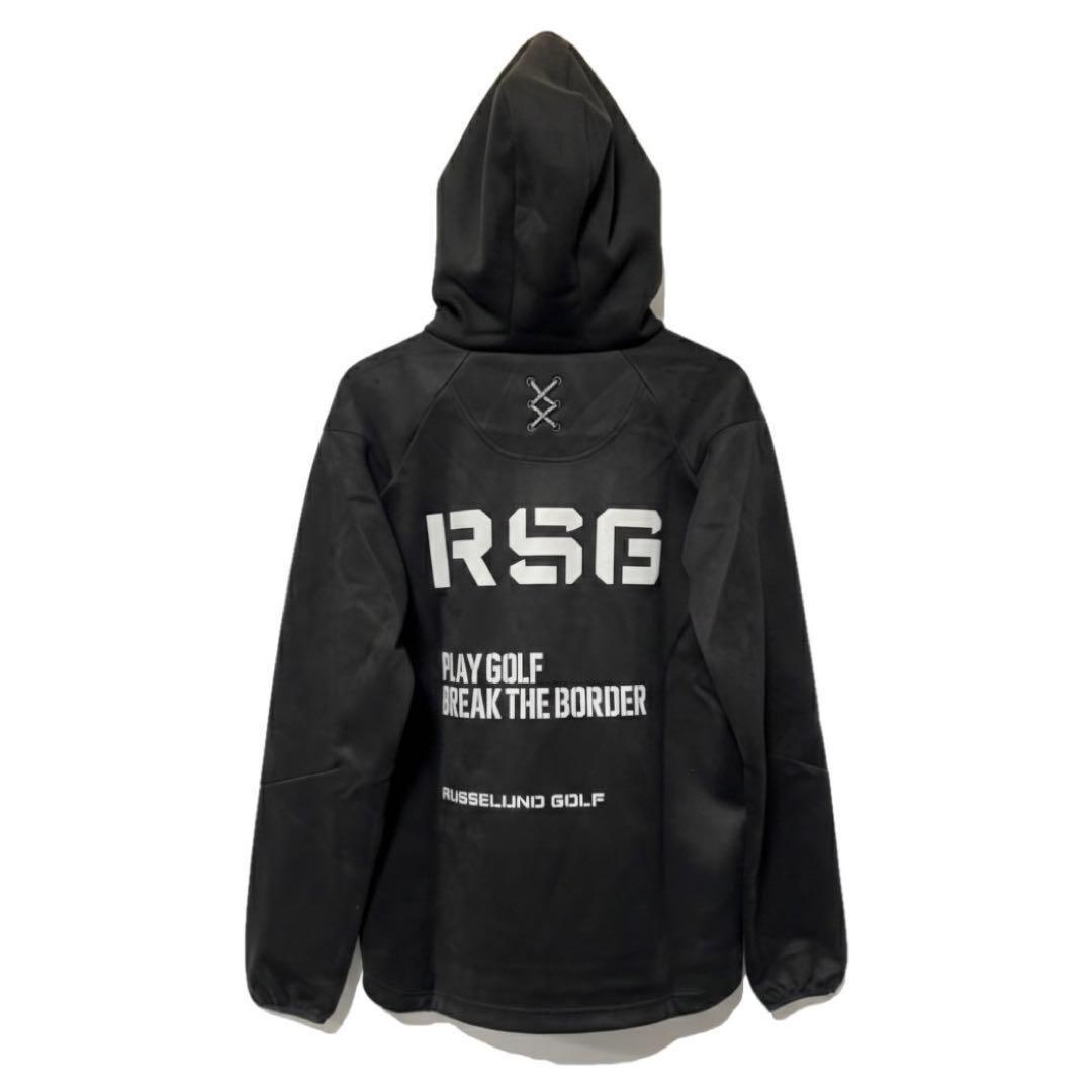 ラッセルノ ゴルフ RSG リフレクター ロゴ ライトフーディー ブラック L