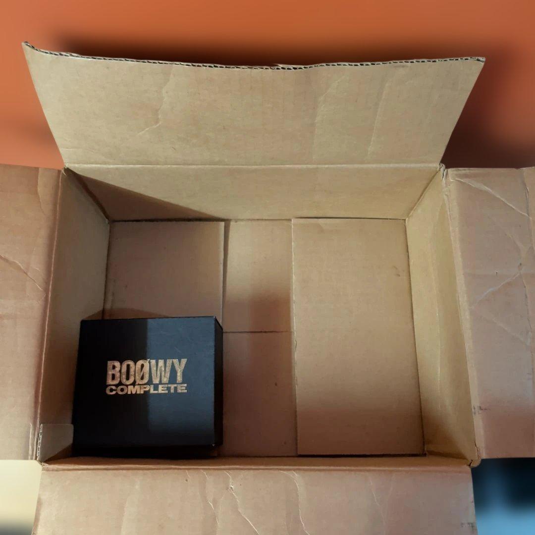 BOOWYコンプリート初回盤 入荷時の段ボール付き