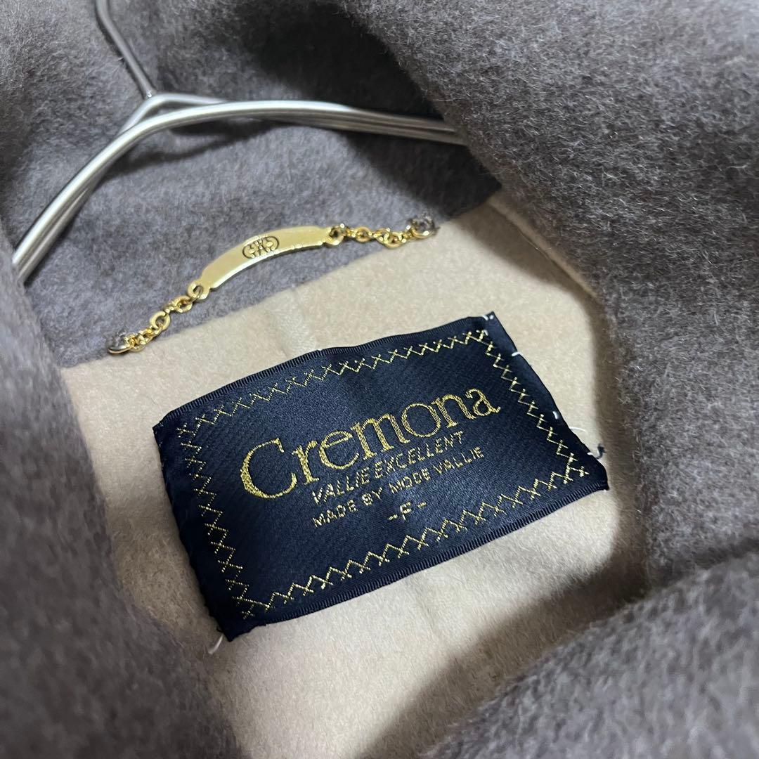 cremona スリーアルパカ　　アンゴラ　ケープコート　ダブルフェイス