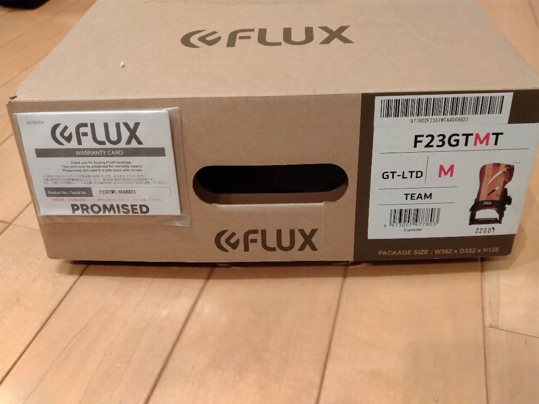 新品未使用★フラックス FLUX GT-LTDビンディング Mサイズ 木目調