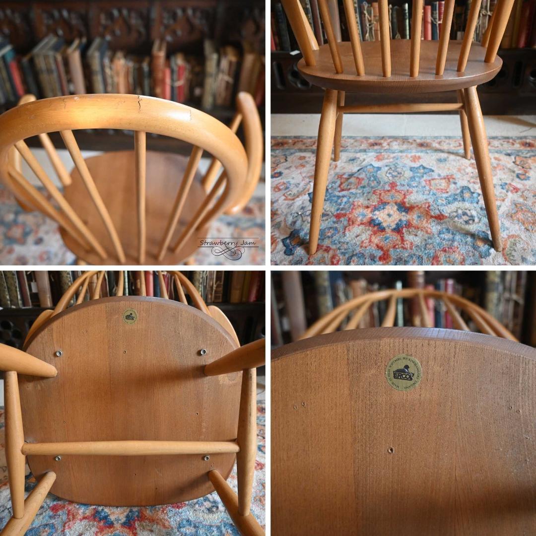 L3710-18-1 英国ヴィンテージ ERCOL アーコールチェア クエーカー
