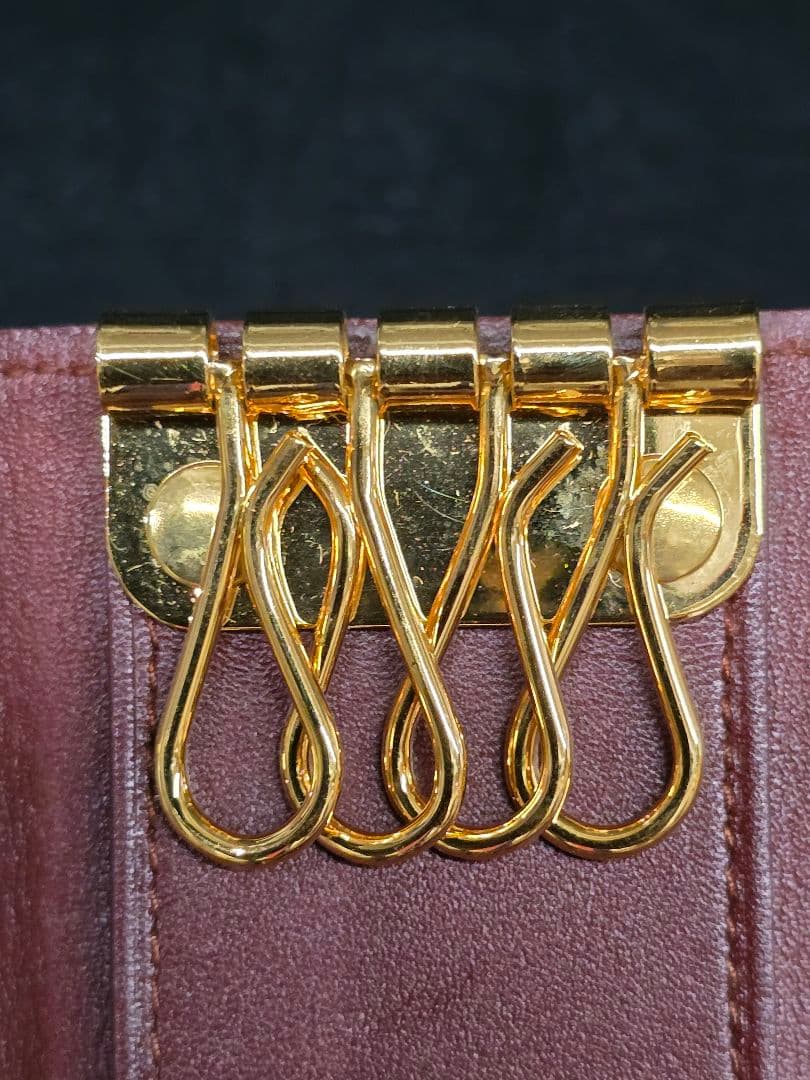MT505 未使用 Cartier カルティエ キーケース ボルドー ゴールド