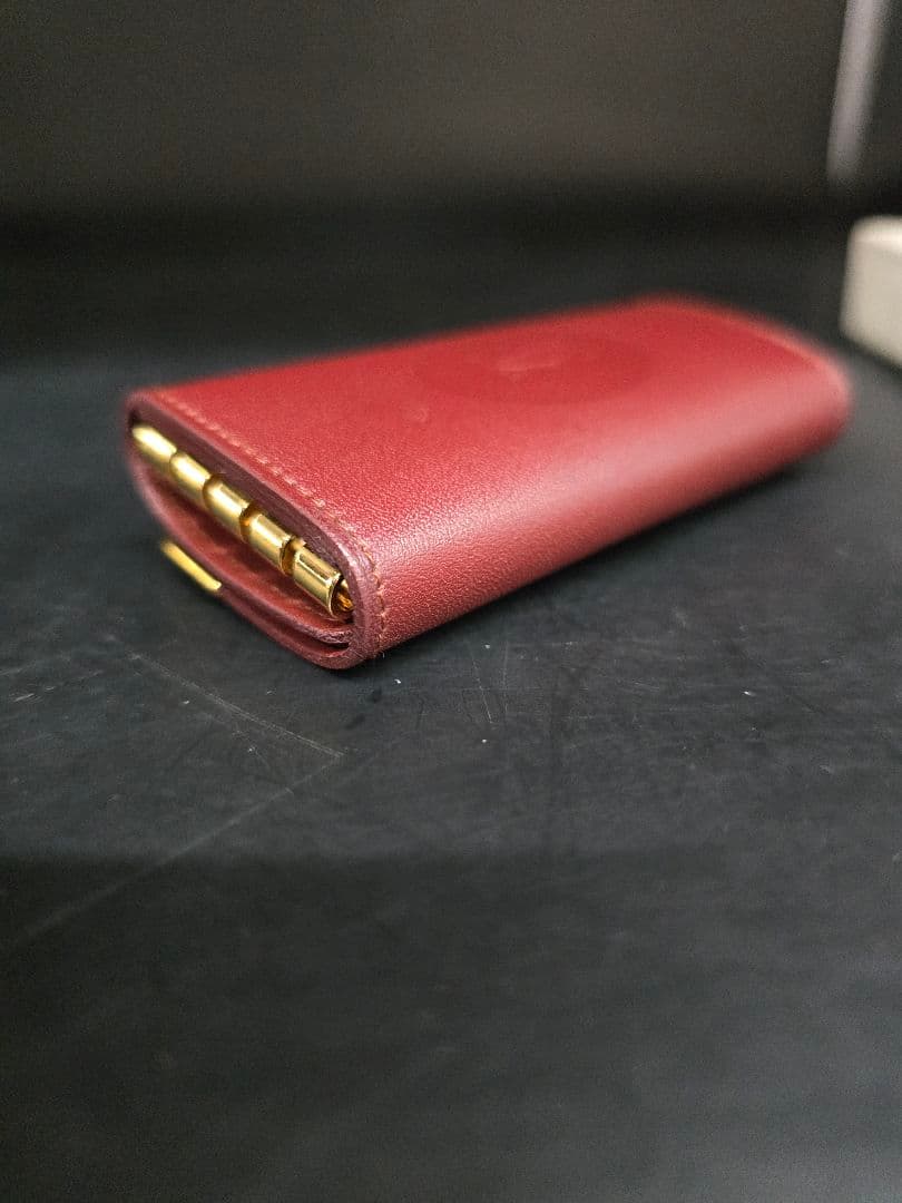 MT505 未使用 Cartier カルティエ キーケース ボルドー ゴールド