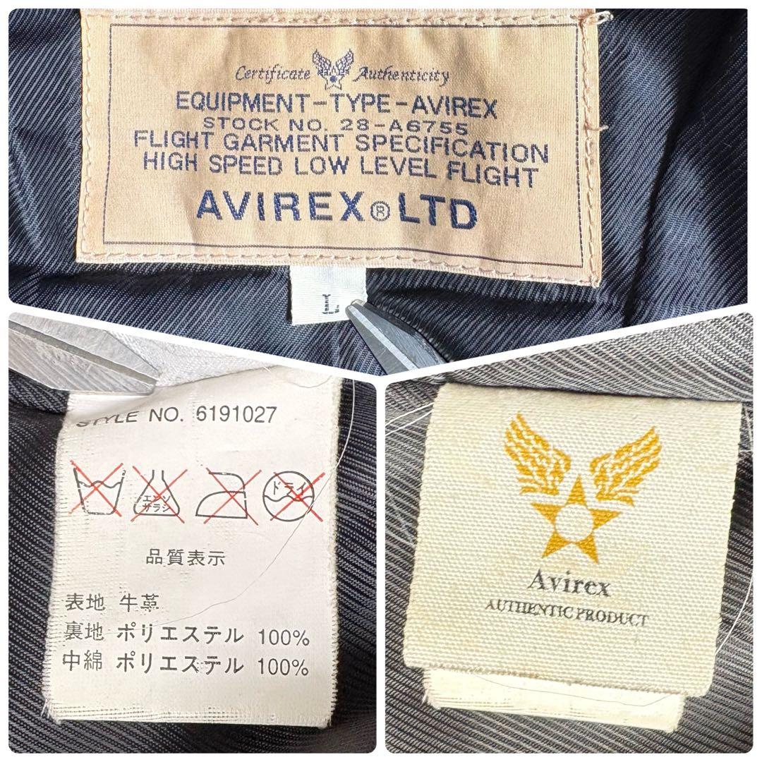 希少◆AVIREX レザー シングル ライダース ジャケット Lサイズ 赤