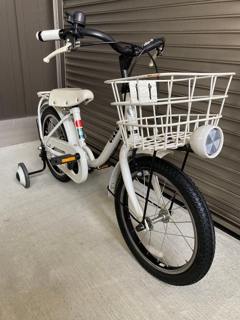 【引取り限定】ブリヂストン bikke m 子供用自転車 ホワイト