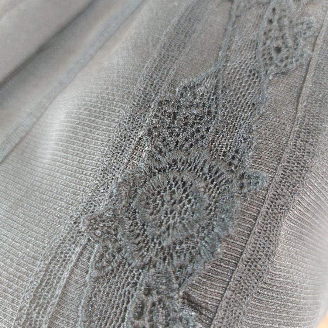 KEITA MARUYAMA　レース刺繍シルクシャツ 花柄 黒 M 長袖