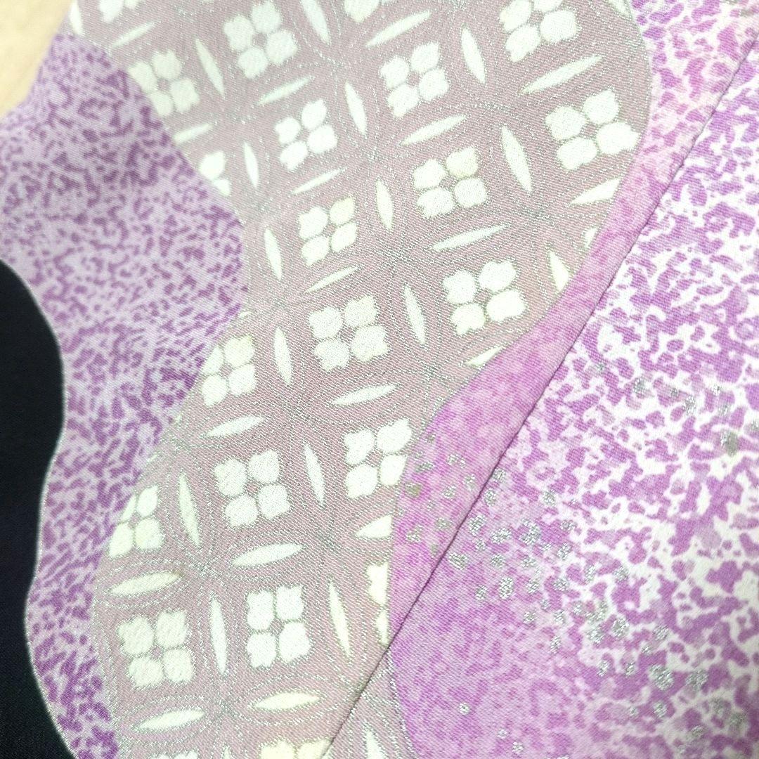 古典幾何グラデ 唐獅子刺繍 留袖リメイクドレス
