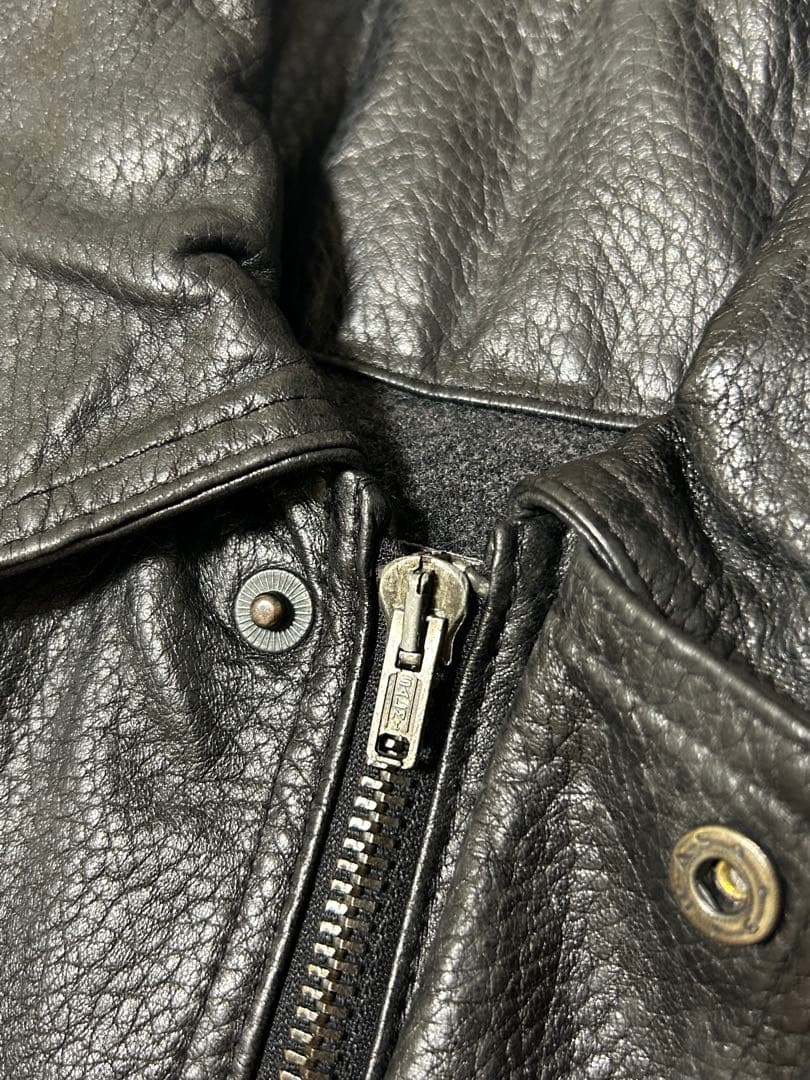 COACH コーチ 本革 レザージャケット ブラック S フルグレインレザー