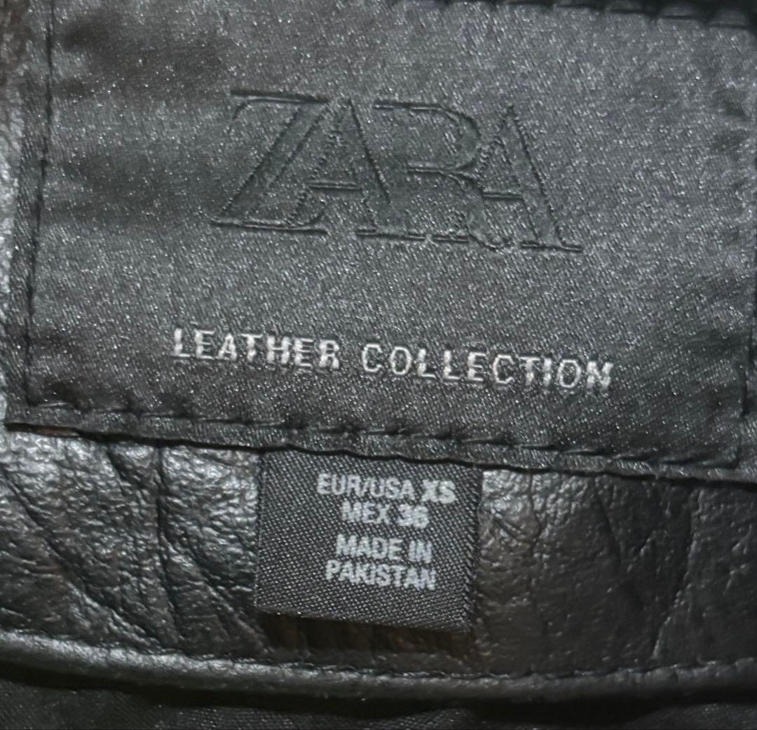 Zara ザラ スタッズ ブラックレザー ライダース