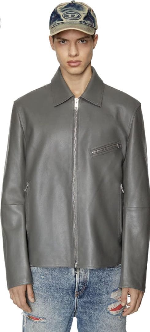 DIESEL L-KORN LEATHER 約16万円 Lサイズ 試着10分程