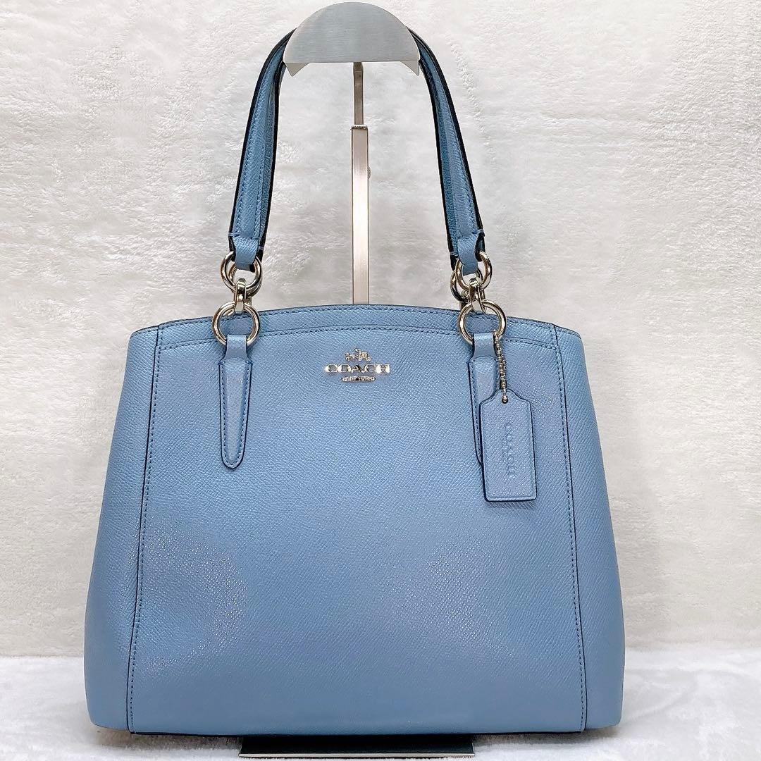 ✨美品✨COACH コーチ 2wayショルダーバッグ クロスグレイン ロゴ 金具