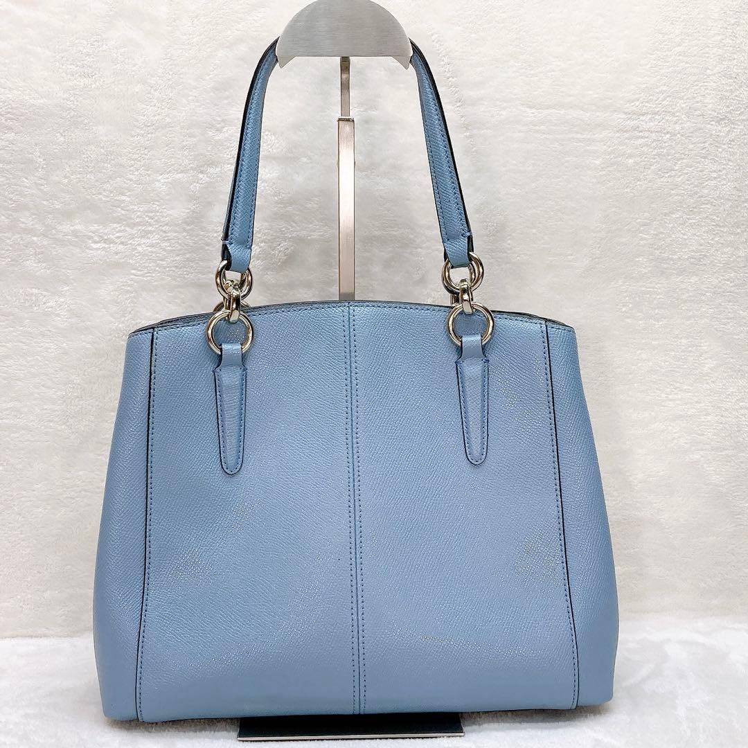 ✨美品✨COACH コーチ 2wayショルダーバッグ クロスグレイン ロゴ 金具