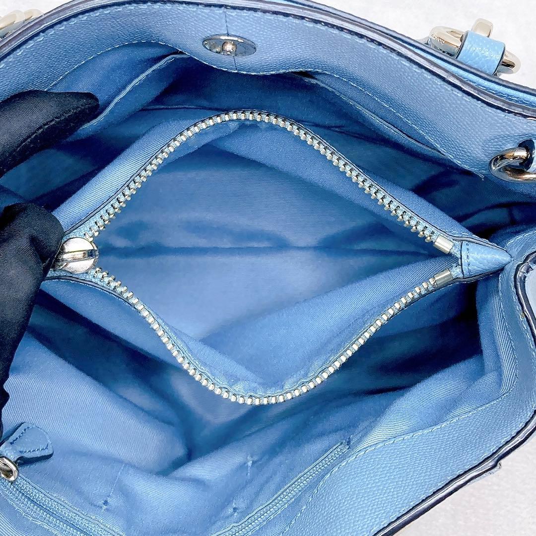 ✨美品✨COACH コーチ 2wayショルダーバッグ クロスグレイン ロゴ 金具