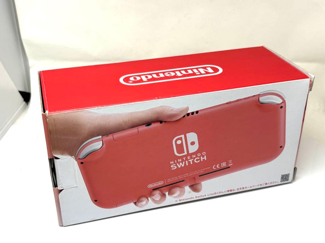 人気色コーラル！Nintendo Switch Lite 本体 充電器付 美品