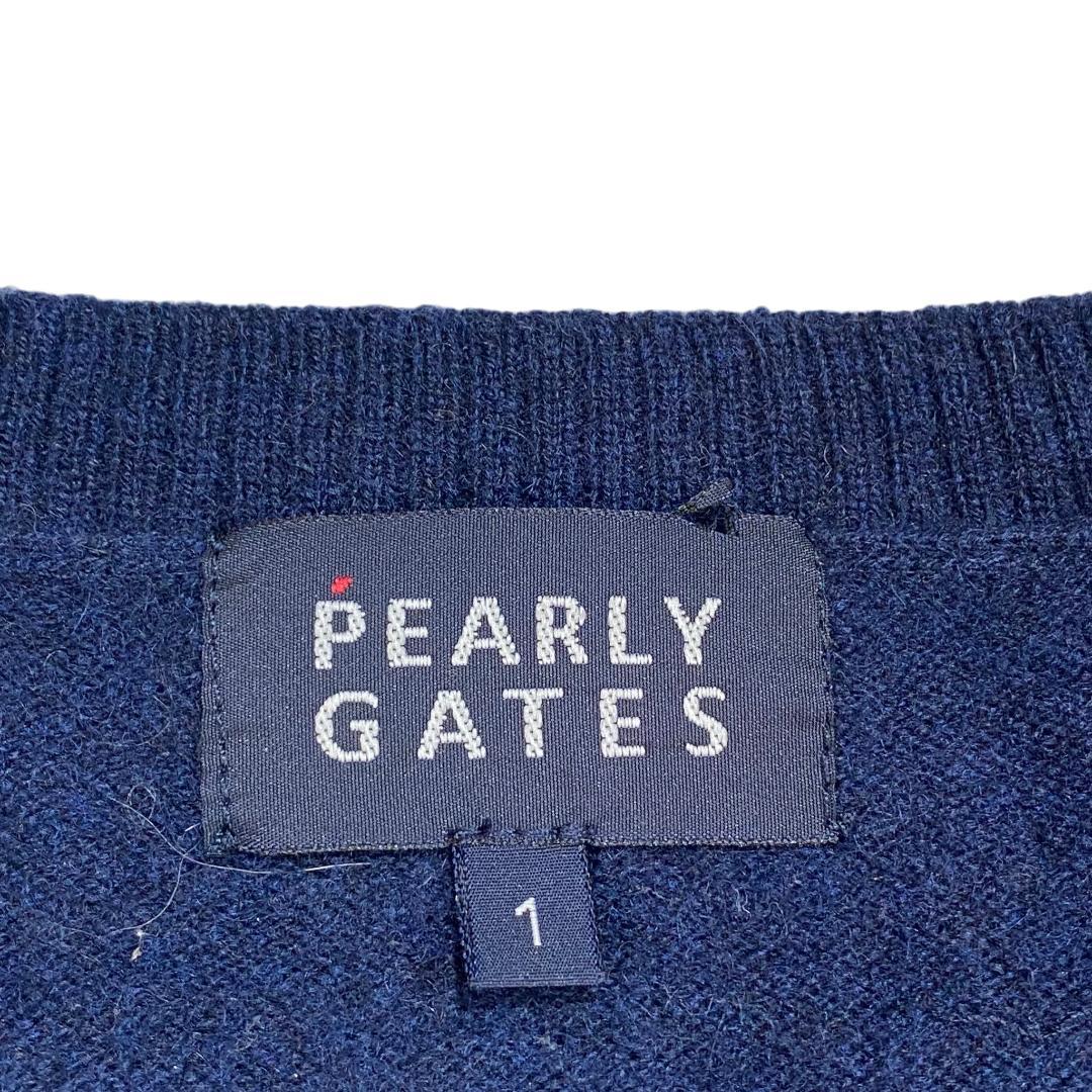 PEARLY GATES パーリーゲイツ 長袖 ニット セーター 1 ネイビー