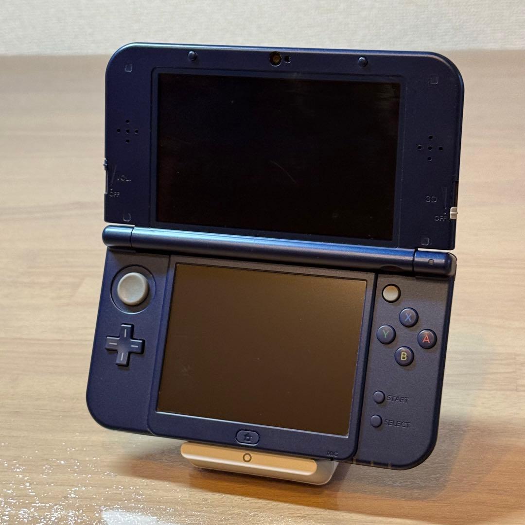 4-177 Newニンテンドー3DS LL メタリックブルー 上IPS 箱付き