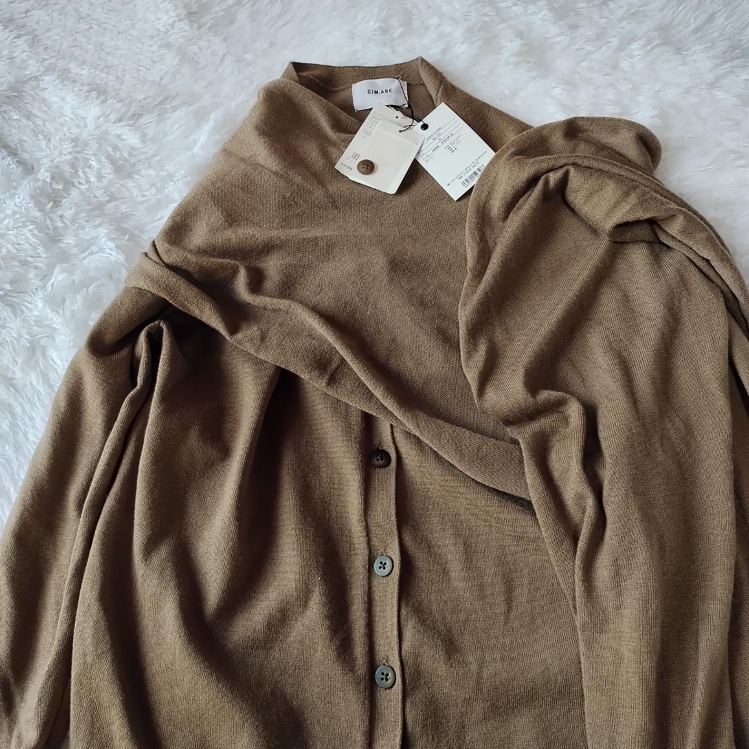 新品タグ付☆リムアーク Cross arrange long knit 36 S