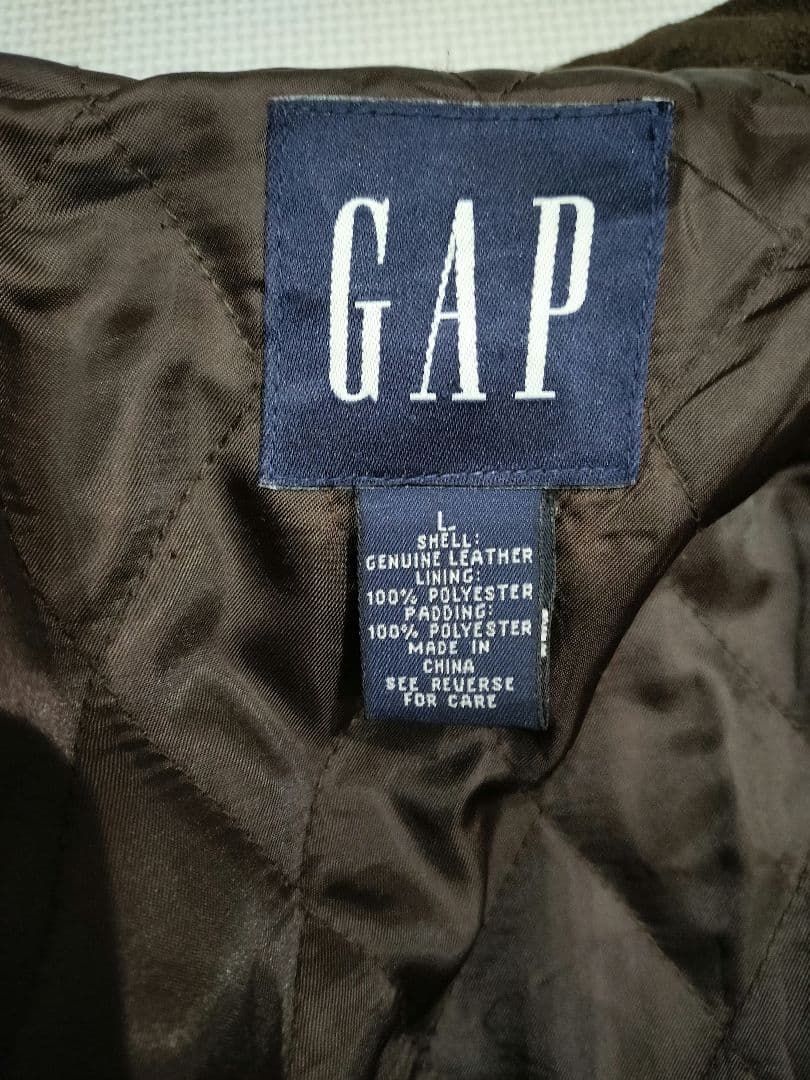 GAP ハーフコート ステンカラー ダークブラウン L