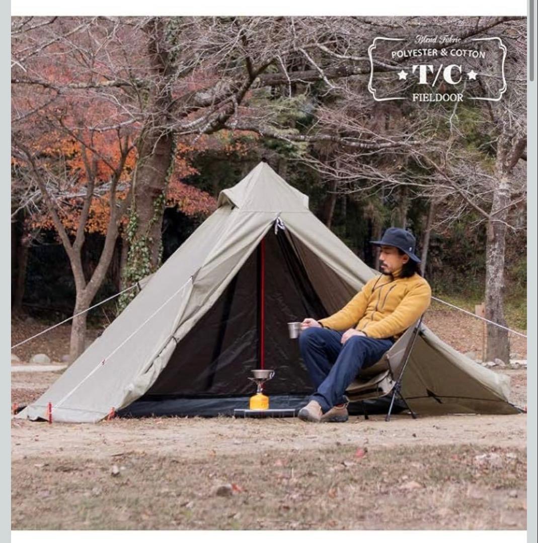 FIELD DOOR ワンポールテント ベージュ