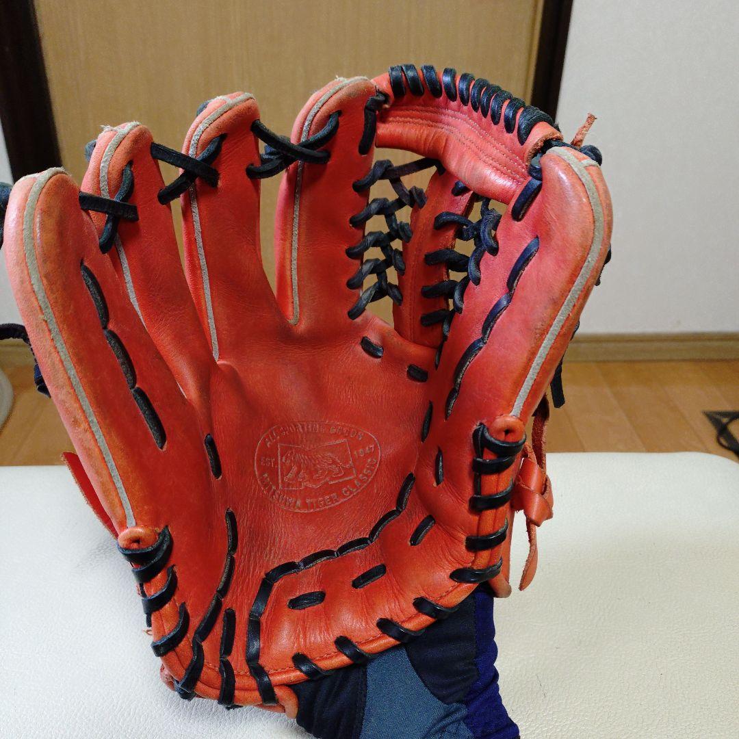 美津和タイガー　一般軟式用グローブ　左投げ用